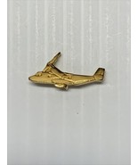 Vintage Gold Tone Airplane Tie Clip KG Men’s Career Paris Air Show Pin - $222.39 MXN