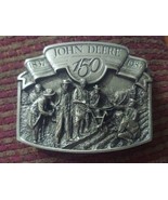 John Deere 150th Anniversary Pewter Belt Buckle 1987 Moline Illinois No.... - £37.36 GBP