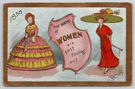 Womans Suffragette The Ways Of Woman 1908 Postcard B38 - £15.63 GBP