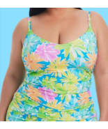 Bleu Rod Beattie Women&#39;s Blue Scoop-Neck Plus Size 22W Tankini Top Swimw... - $36.07 CAD