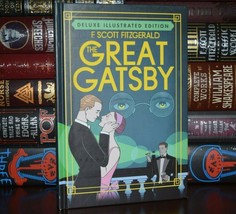 NEW Great Gatsby by F. Scott Fitzgerald Deluxe Illustrated Hardcover Gift  - $23.49