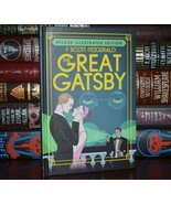 NEW Great Gatsby by F. Scott Fitzgerald Deluxe Illustrated Hardcover Gift  - £18.47 GBP