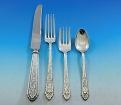 Mary II by Lunt Sterling Silver Flatware Set for 8 Service 36 pcs R Monogram - £1,701.42 GBP