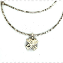 Tiffany &amp; Co Estate X Signature Necklace 16&quot; Sterling Silver TIF298 - €211,03 EUR