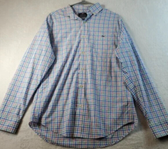 Vineyard Vines Dress Shirt Men Medium Multi Plaid Long Sleeve Collar But... - $26.64