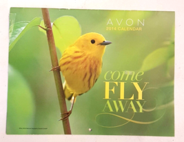 Avon Come Fly Away 2014 Wall Calendar same as 2025 Bird Lover Color Photos - $14.79