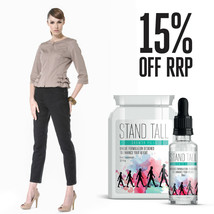 Measure Up - Stand Tall Stand Growth Pills &amp; Growth Serum Supermodel Lon... - $43.75