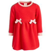 First Impressions Infant Girls Quilted Dress Color Ripe Tomato Size 24 Months - £16.65 GBP