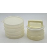 Tupperware Hamburger Press and Freezer Storage Set Vintage Kitchen Tool USA - €15,29 EUR