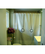 Shower Curtain gymnastic hoop ring hang chain gymnast - $69.99