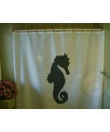 Shower Curtain seahorse under sea creature reef fish - £55.94 GBP