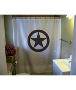 Shower Curtain texas star circle lone state symbol ring - £55.94 GBP