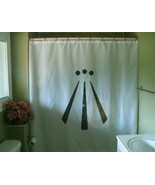 Shower Curtain Awen symbol triple goddess pagan Wicca - £55.94 GBP