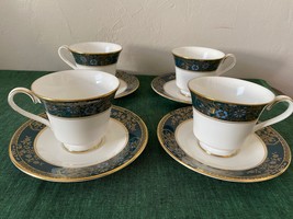 Royal Doulton CARLYLE Cup &amp; Saucer Sets x 4 Made in England - £110.93 GBP