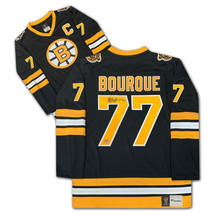 Raymond Bourque Autographed Black Boston Bruins Jersey - £257.75 GBP