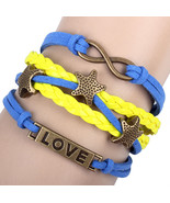 Love Infinity Symbol Leather Friendship Rope Bracelet - €8,67 EUR