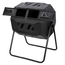 43 Gallon Large Composting Tumbler Dual Rotating Outdoor Garden Compost Bin - £63.94 GBP