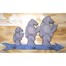 3 Bears with Porridge Wall Hat Rack - Farmhouse - Home Decor - Adorable ... - $9.34 CAD