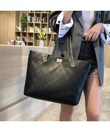 Large Women Casual Totes Bag Female simple black hobos bags PU Leather S... - £29.35 GBP