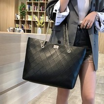 Large Women Casual Totes Bag Female simple black hobos bags PU Leather Shopper S - £29.35 GBP