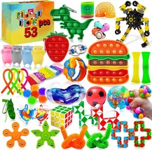Kidcia Fidget Toys Pack, 53 Pcs Pop Fidget Toys, Stress &amp; Anxiety Relief Sensory - £27.60 GBP