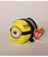 TY Beanie Teeny Tys Stackable Plush Toy Despicable Me MEL Minion Prisoner 3" - $5.00