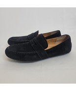 Born Women&#39;s Melinda Black Suede Leather Loafer Size 7M Shoes Slip-On Fl... - $40.60 CAD