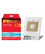 NEW 3M Filtrete Panasonic U U3 U6 Micro Allergen Home VACUUM Bags 3-Pack... - £4.88 GBP