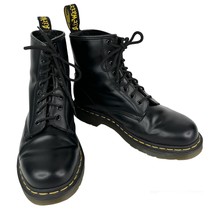 Dr. Martens 1460 Smooth Leather Black Lace Up Boots EU41 W9 M8 UK7  - $148.49