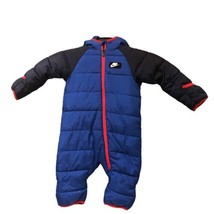 Nike Fleece Lined Snowsuit One Piece Boys Kids Toddler Size 9 Month 68-74cm - £33.69 GBP