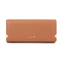 Women&#39;s Four-Leaf Clover With Hinged Wallet Multi-Functional Solid Color Eastern - £20.73 GBP