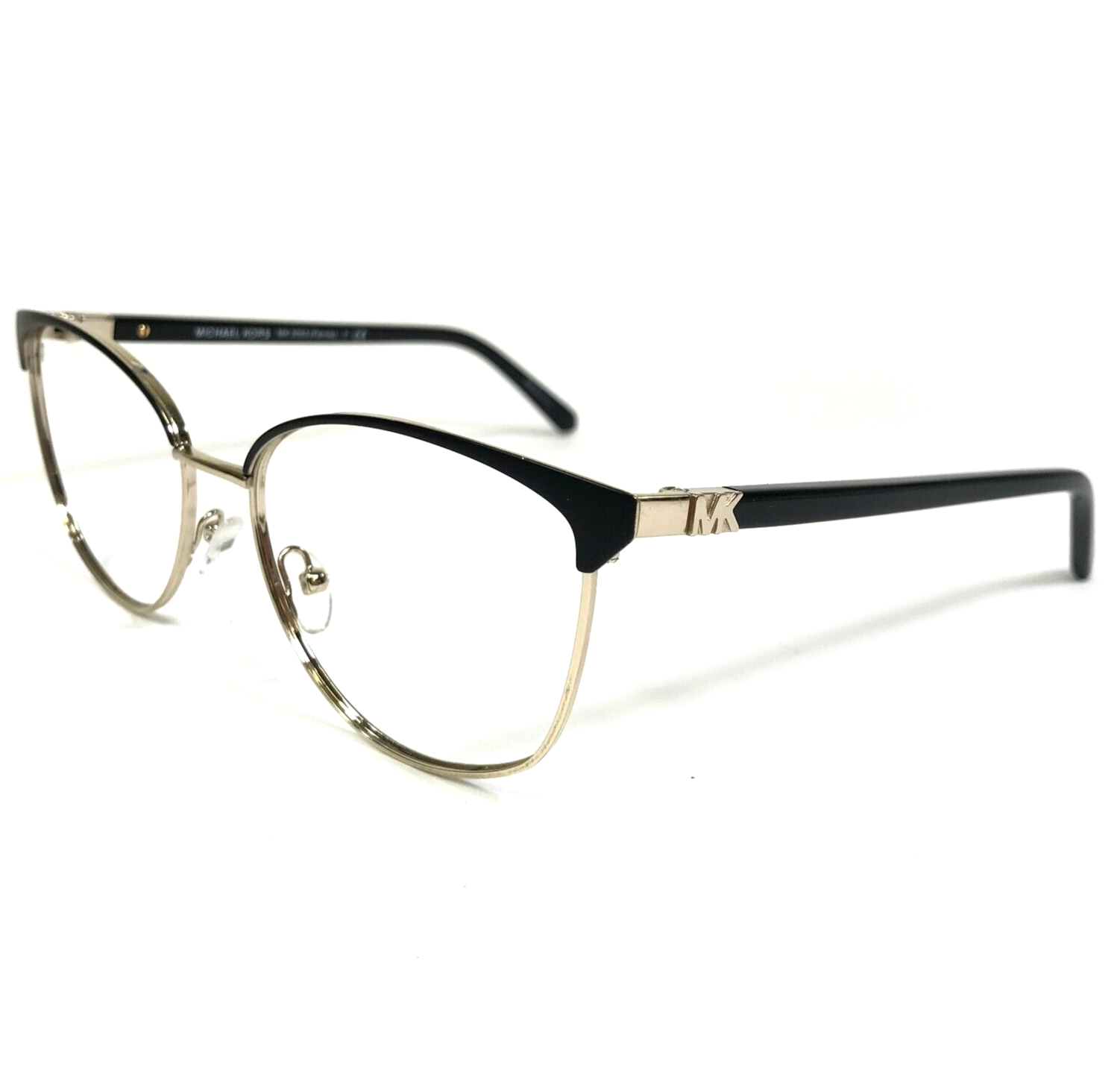 Primary image for Michael Kors Eyeglasses Frames MK 3053 Fernie 1014 Black Gold Cat Eye 54-16-140