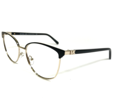 Michael Kors Eyeglasses Frames MK 3053 Fernie 1014 Black Gold Cat Eye 54-16-140 - £36.64 GBP