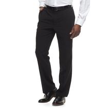 Apt.9 Big &amp; Tall Men&#39;s Modern Fit Straight Leg Medium Rise Black Pants, Size 46  - £32.10 GBP