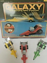 Vintage Galaxy Racers Pull Back Action Dragsters 1970&#39;S Toys Lot of 3 Cars - £6.56 GBP