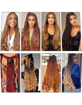 WIPPORYA Ginger French Curl Braiding Hair 24 Inch Soft Ginger Braiding H... - $17.82