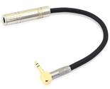 Right Angle 3.5Mm (1/8 Inch) Male To 6.35Mm (1/4 Inch) Female Stereo Aud... - $20.89