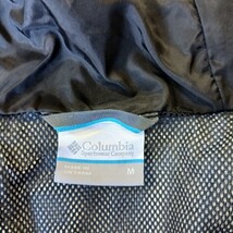 Columbia XM2884 Men's Gray/Black Full-Zip Hooded Rain Nylon Jacket Size Medium image 5
