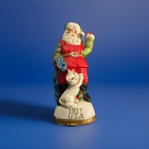Vintage Christmas Eve Limited Edition Santa 1937 USA Porcelain Figurine - $12.00