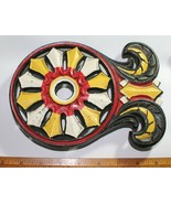 Used Cast Iron Hopewell Design Trivet 4 Footed Painted Stand - - £9.59 GBP