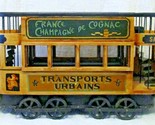 Antique 1930&#39;s Double Decker French Trolley Car of Cast Iron and Wood 30... - $1,975.05