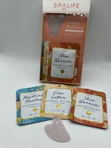 SpaLife Mindful Meditation Skincare Gift Set Facial Sheet Masks + Rose Q... - $4.45