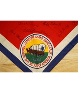 BSA Boy Scout Signed Uniform Scarf 1953 National Jamboree Irvine Ranch CA - $28.70