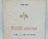 Millers Audio Tape 1.5 Mil 1/4&quot; x 1200&#39; Polyester Audio Tape Type 6012 S... - $10.84