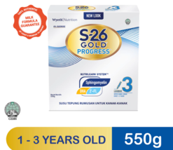 1 x S-26 GOLD PROGRESS Formulated Milk Powder Step 3 (Fast Learning) 550g - £43.24 GBP