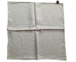 allbrand365 designer Pindot Pocket Square, No Size, White/Black - $18.78