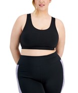 MSRP $25 Id Ideology Plus Size Sweat Set Sports Bra Black Size 1X - $12.66 CAD