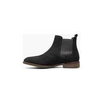 Men's Stacy Adams Gabriel Plain Toe Chelsea Boot Black Suede Dressy 25625-008 image 6