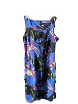 Connected App. Dress Sz 6 Sheath Floral Multi Sleeveless Zipper Summer C... - $15.84