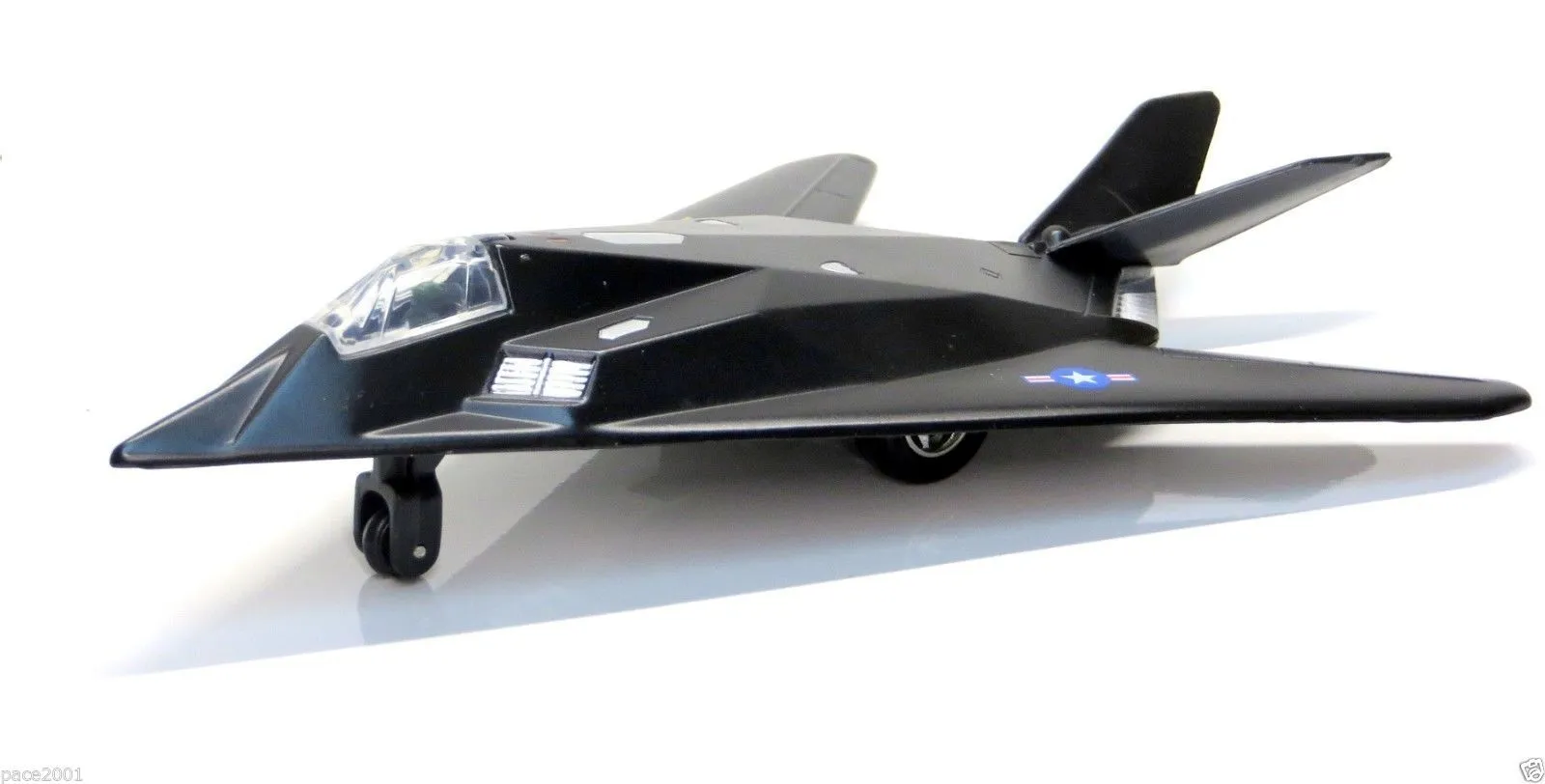 New Diecast 8.5&quot; F-117A Night Hawk Stealth Military Collector Diecast Model Toy  - £14.99 GBP